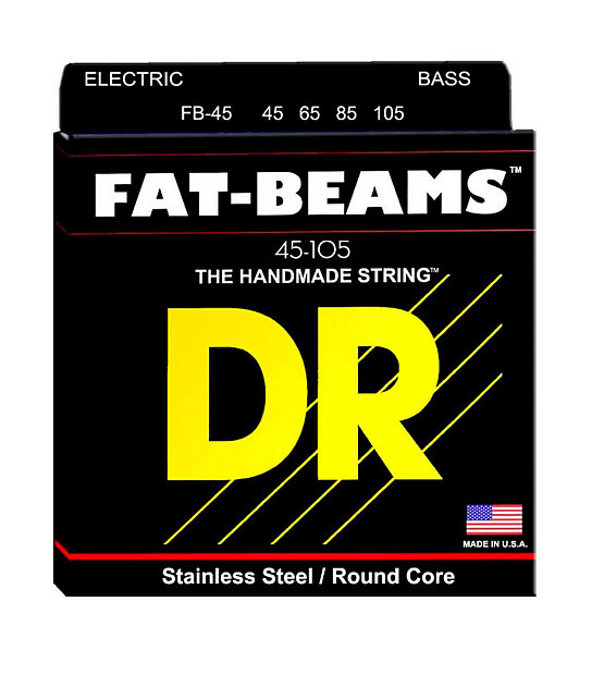 DR FB-45 Fat Beams Electric Bass Strings - Medium (45-105) image 2