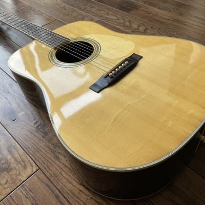Vintage 1970s Yamaki YM-500 Acoustic Dreadnought Guitar MIJ