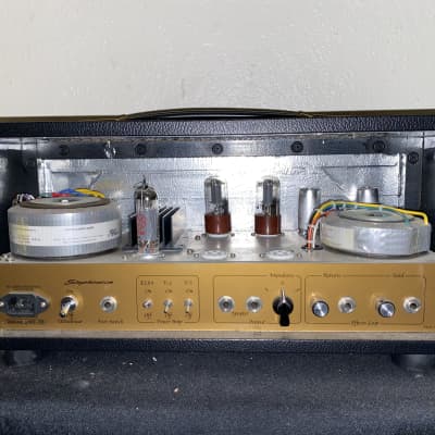 Stephenson 30 WATT Custom Deluxe Amplifier 2000’s Black/gold image 6
