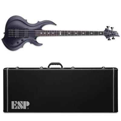 ESP Tom Araya FRX Black Satin Electric Bass + Hard Case MIJ image 1