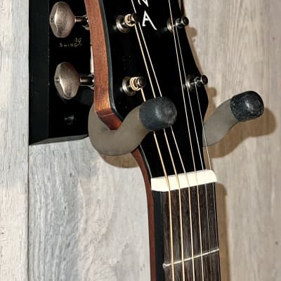 Luna Art Vintage Parlor Solid Top Acoustic-electric Guitar - Distressed Vintage Brownburst image 9