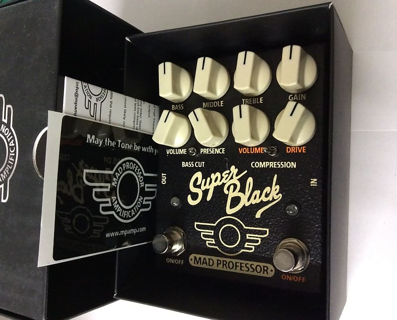 Mad Professor Super Black Preamp & Overdrive Pedal