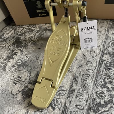 Tama Iron Cobra 600 Duo Glide Bass Drum Pedals in Satin Gold 