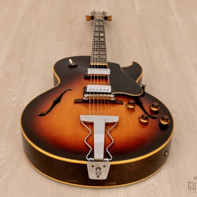 1968 Gibson ES-175 D Vintage Archtop Electric Guitar Sunburst w/ Pat # Pickups, Case image 13