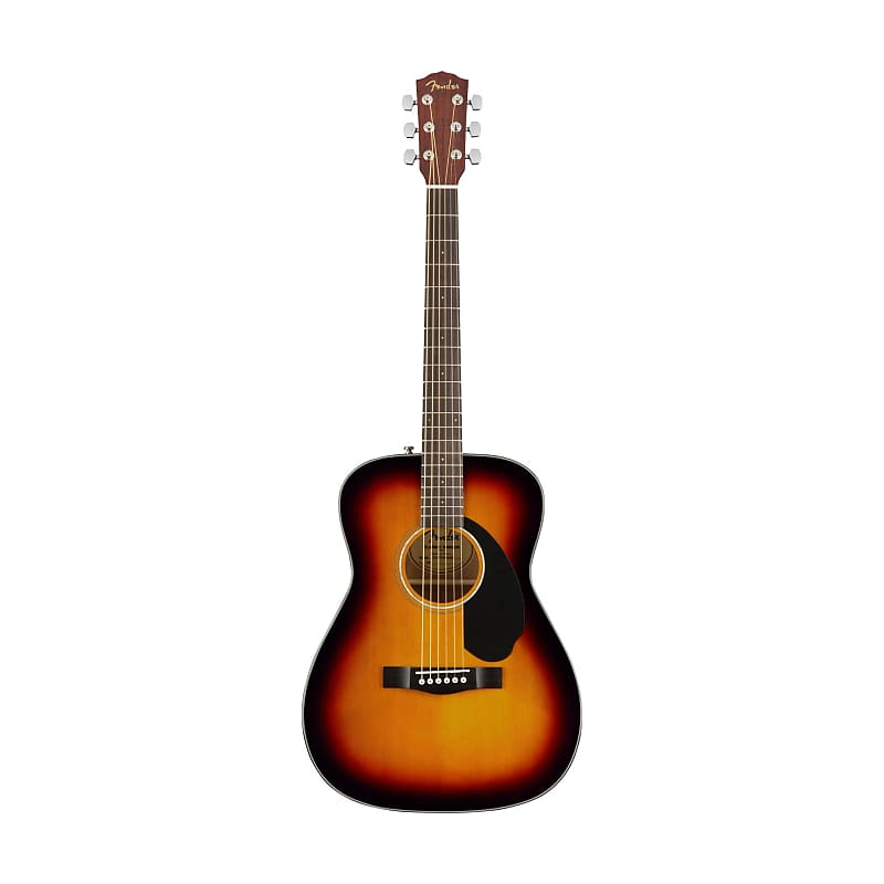 Fender CC-60S Concert Acoustic Guitar, Walnut FB, 3-Color Sunburst image 1