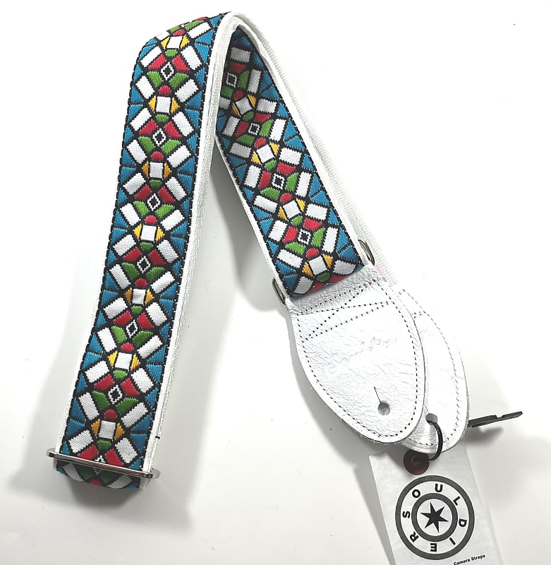 Souldier Stained Glass Blue Guitar Strap