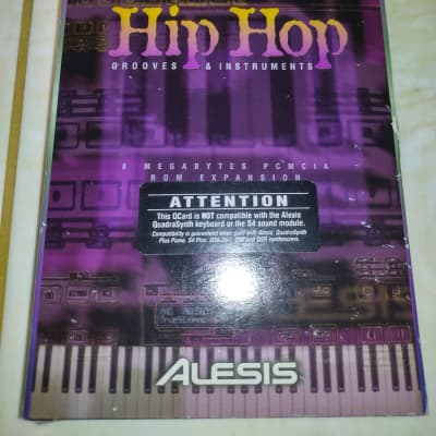 Alesis Q Card 8MB QCard HipHop Grooves and Instruments In Box