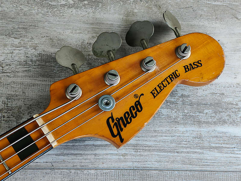 Greco JB-500S 1974年製 日本製 ジャズベース 3TS Greco JB500S Electric Bass Sunburst 1974 – Topshelf Instruments