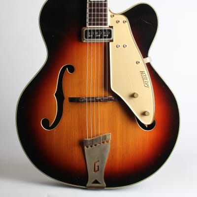 Gretsch  Model 6199 Convertible Arch Top Hollow Body Electric Guitar (1955), ser. #15812, original t image 3