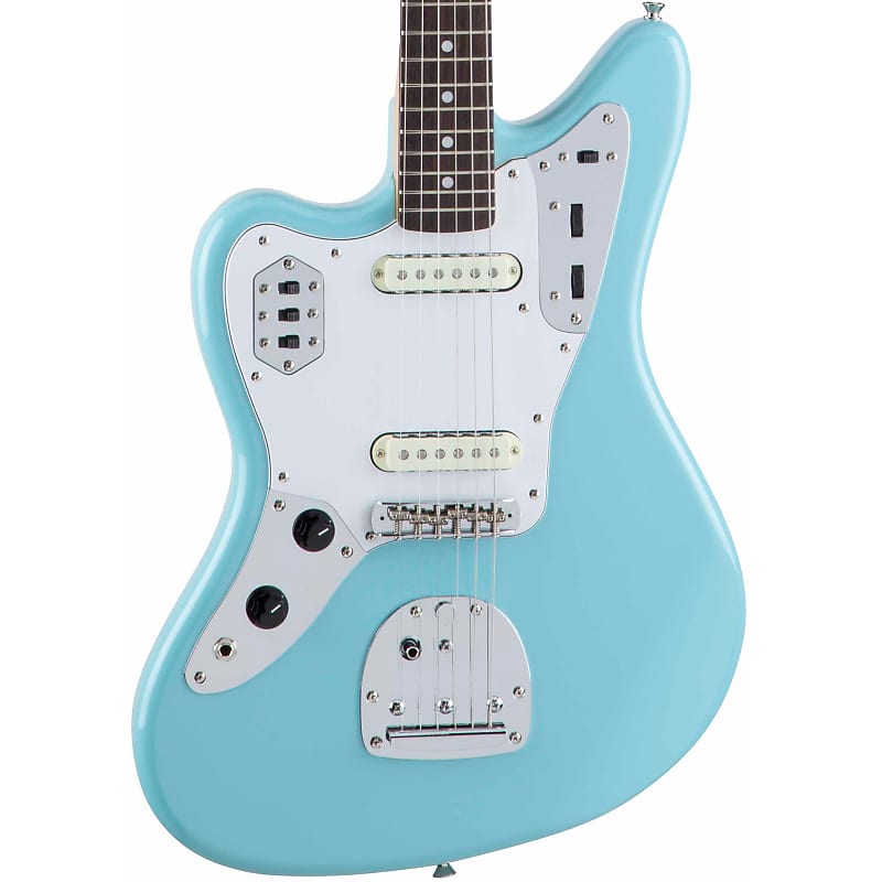 Fender Made in Japan Traditional '60s Jaguar Left Handed Special Run Daphne  Blue Rosewood