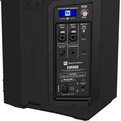 Electro-Voice EVERSE 8 Weatherized Battery-Powered Loudspeaker Black w/ Bluetooth Audio & Control image 4