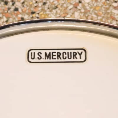 U.S. Mercury 5.5x14" Snare Drum Blue Pearl Vintage 1970's MIJ image 11