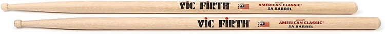 Vic Firth American Classic Drumsticks Barrel Tip - 5A - Barrel Tip image 1