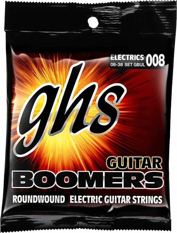 GHS GBUL - Jeu de cordes Boomers guitare électrique - Ultra Light 08-38 image 1