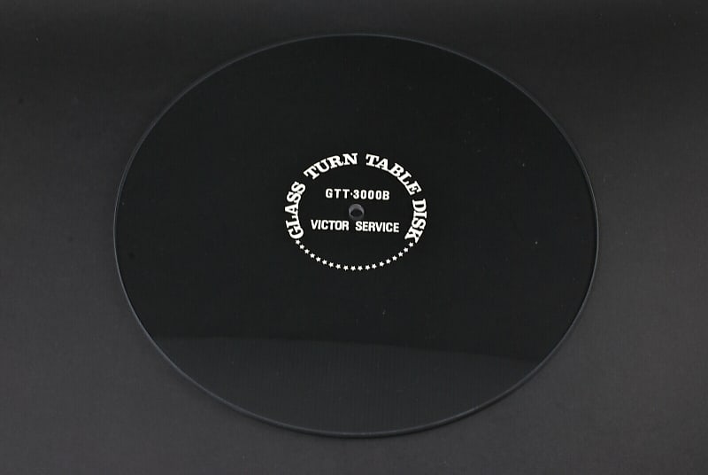 JVC Victor GTT-3000B Glass Turntable Disk Sheet Mat  			