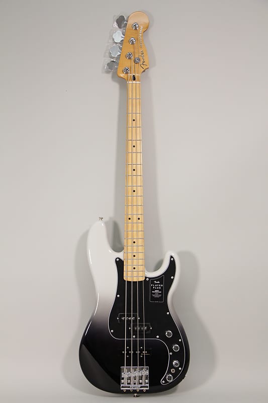 2021 Fender Player Plus Precision Bass Silver Smoke Finish w/Gig Bag image 1
