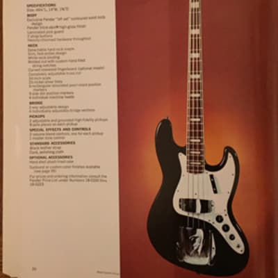 ORIGINAL Vintage 1970 Fender Fine Electric Instruments Catalog 96 pages - RARE FIND! image 7