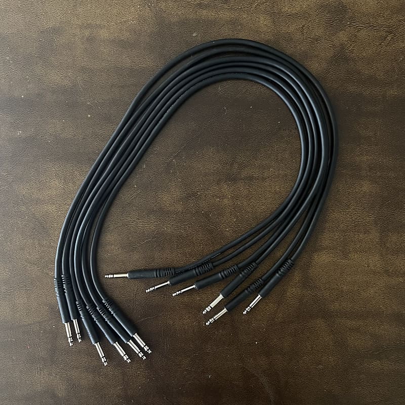 (6) Mogami 2893 Balanced TT Patch Cables 24” Reverb