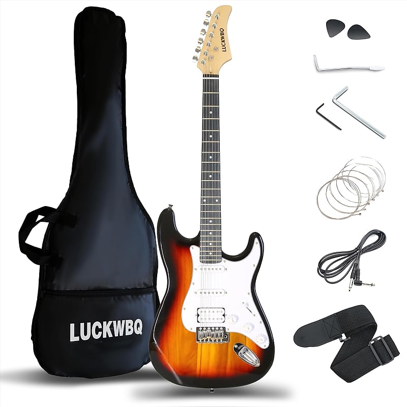 Electric Guitar Beginners Kit, Sunburst W/Aceesccories, Bag, | Reverb