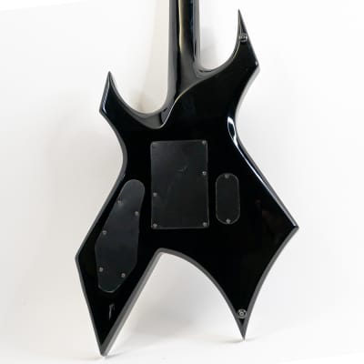 2009 B.C. Rich Warlock NJ DLX Gloss Black w/ Neck Thru Construction, EMG 81/85 Active Humbuckers, Original Gigbag image 15