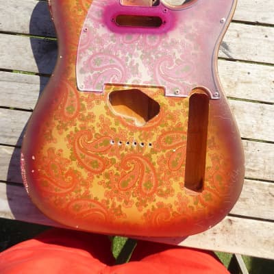 DY Guitars Pink Paisley relic tele body PRE-BUILD ORDER for sale