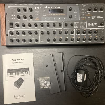 Dave Smith Instruments Prophet 08 PE Desktop 8-Voice Desktop Synthesizer - Black with Wood Sides