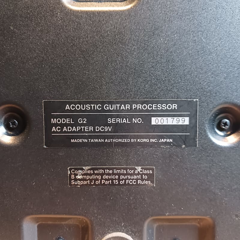 Korg ToneWorks G2 Acoustic Guitar Processor | Reverb