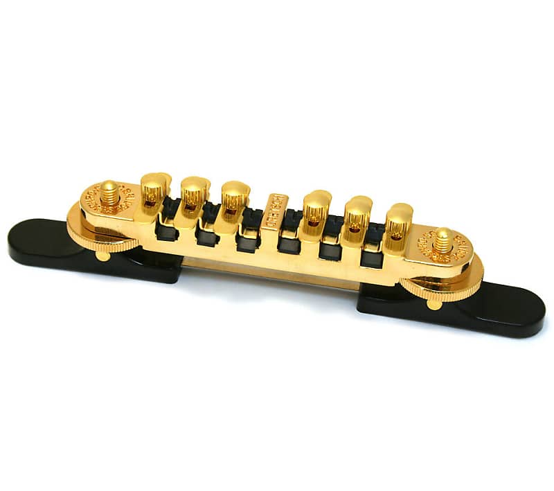 006-9562-000 Gretsch Guitar Bridge Assembly Synchro-Sonic™ Gold w/ Base