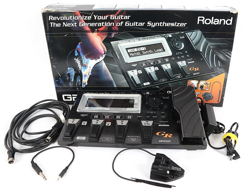 Roland GR-55 Electric Guitar Synthesizer Synth Processor and GK-2A