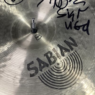 Sabian Carmine Appice, 12" Carmine Appice Signature Series Chinese Cymbal B (#3) Autographed!! - Nickel image 8