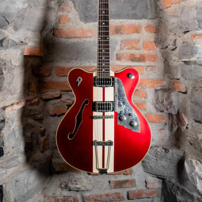 Duesenberg The Alliance Series Mike Campbell II Crimson Red Hollow Body Signature (Cod.1132) for sale