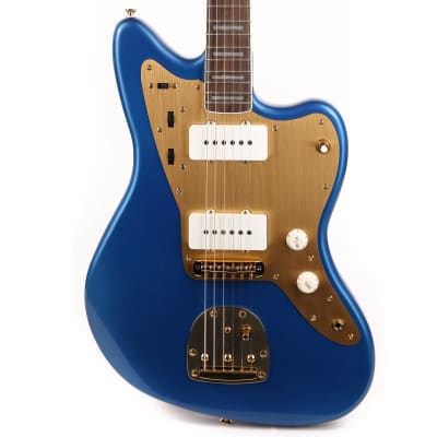 Squier 40th Anniversary Jazzmaster Gold Edition Lake Placid Blue image 1