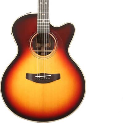 Yamaha CPX1200II Medium Jumbo Acoustic-Electric Guitar, Vintage Sunburst w/ Case image 2