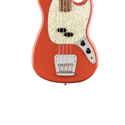 Fender Vintera '60s Mustang Bass  - Fiesta Red image 1