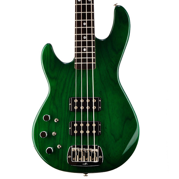 G&L L2000 Left Hand bass 2016 Clear Forest Green | Reverb