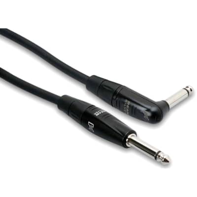 Hosa Pro Guitar Cable, REAN Straight to Right-Angle, 20 feet, HGTR-020R