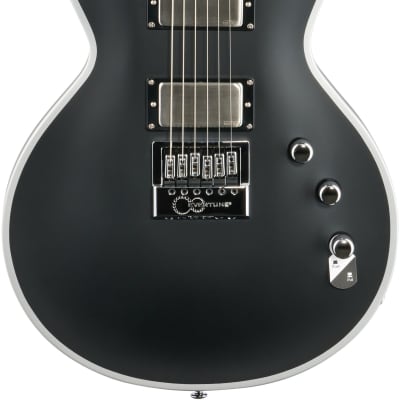 ESP LTD EC-1000 EverTune BB Electric Guitar, Black Satin image 2