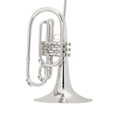 King 1121SP King Marching Brass - Background Brass Silver-Plate Finish