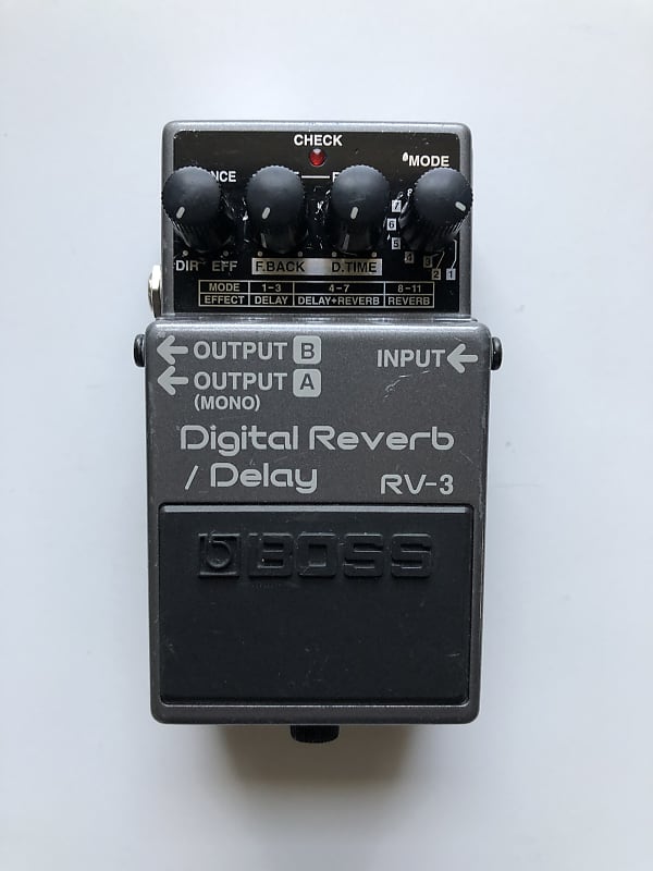 Boss RV-3 Digital Reverb/Delay (Pink or Dark Gray Label) 1994