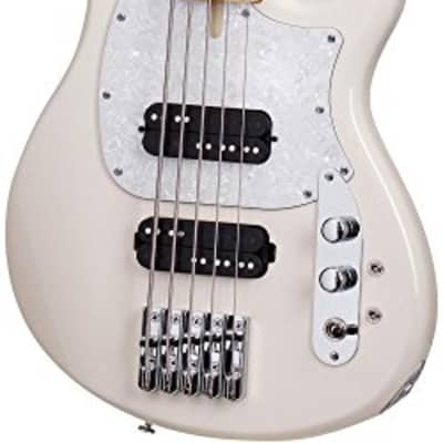 Schecter 2495 5-String Bass Guitar, Ivory, CV-5 image 14