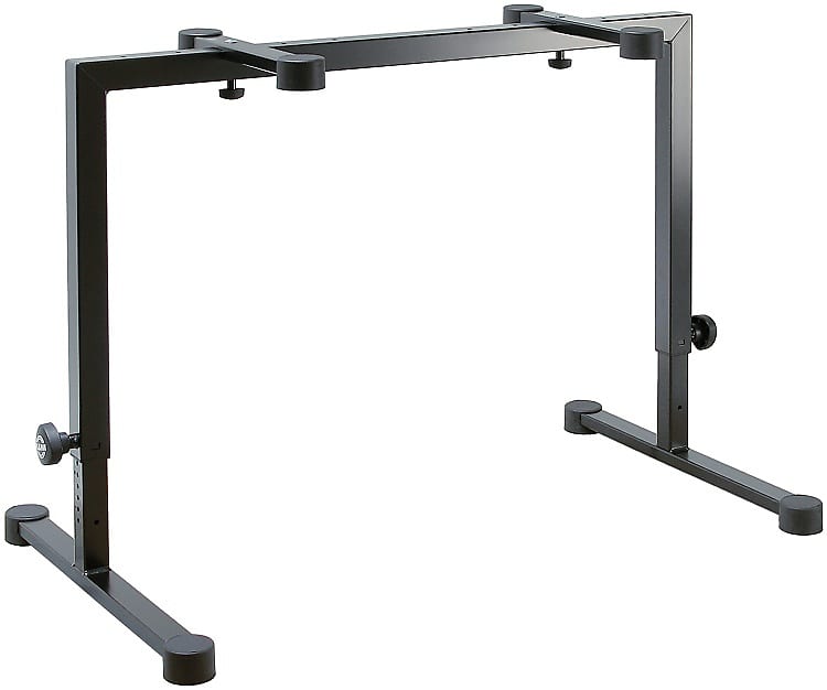 K&M 18810 Omega Table-Style Keyboard Stand - Black image 1