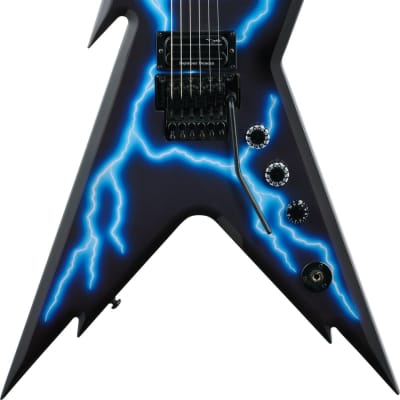 Dean Dimebag Razorback Lightning Electric Guitar, Blue Lightning image 1