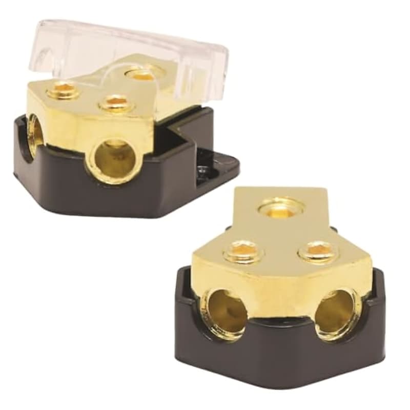 12V Power Distribution Block Car Audio Amp Splitter 2 Way | Reverb