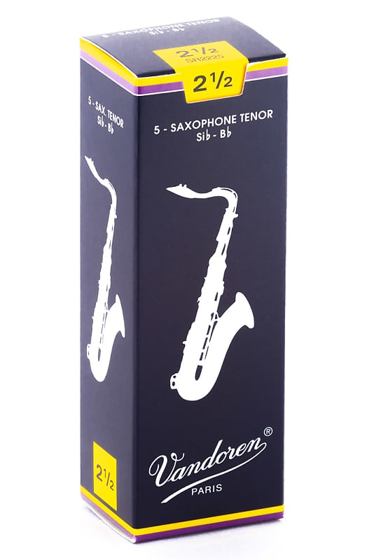 Vandoren #2.5 Tenor Saxophone Reeds (5 pack) image 1