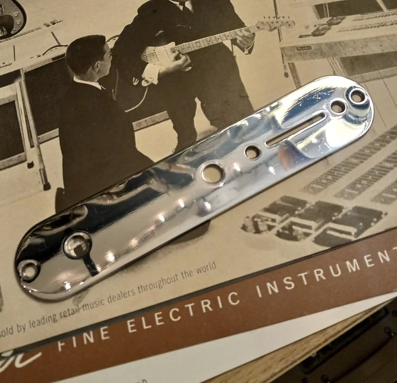 Fender Telecaster/Esquire Control Plate (Chrome) Reverb