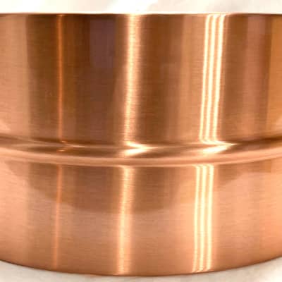 Copper 6.5x14 Snare Drum Shell with Bead Polished Lacquer Finish image 2
