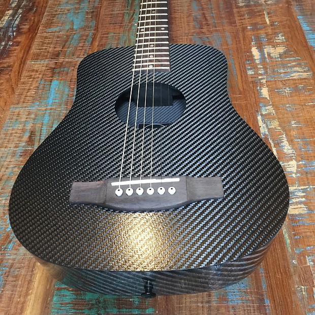 KLŌS Acoustic Travel Guitar - 2016 - Black Carbon Fiber image 1