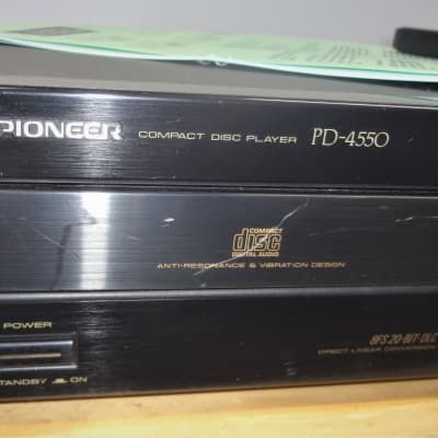 Single Disc Pioneer CD Player PD-4550 w Remote & Manual - Burr Brown PCM1700P DAC - image 5