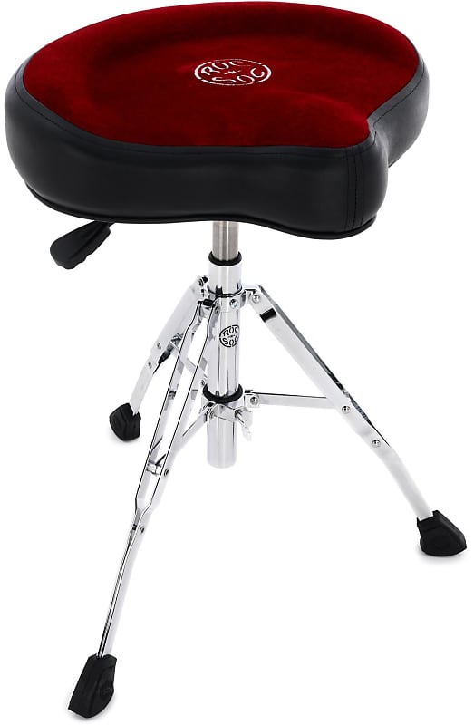 Roc-N-Soc Nitro Extended Gas Drum Throne with Original Saddle - Red image 1