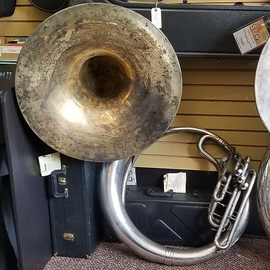 Conn Silver Sousaphone c.1928 Reverb